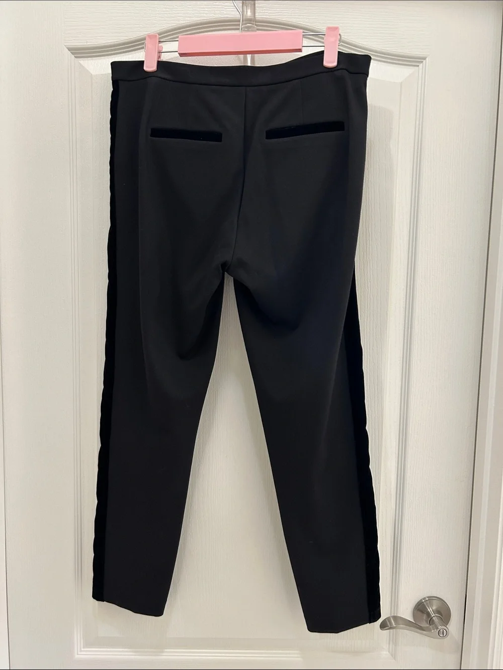 Michael Kors Black Womens Slim Tapered Dress Pants